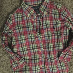Toddler boys polo button down